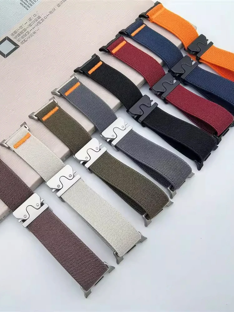 Para Samsung Galaxy Watch 8 correas clásicas 46mm 44mm 40mm Nylon paracaídas muñeca deporte correa pulsera Galaxy Watch 8 Band