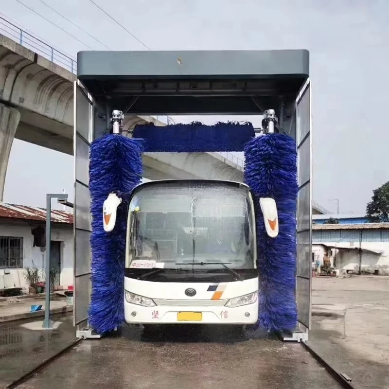 Customized Electric Drive-Through Bus Wash Machine Public Transport Efficient Cleaning Stainless Steel Car Washingmachine