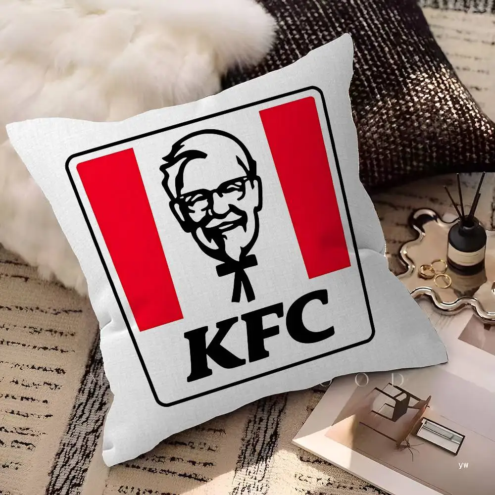 K-KfcS LOGO Decorative Room Aesthetics Pillow Case Home Decor Bedroom Sofa Bed Couch Pillow Cover 45x45