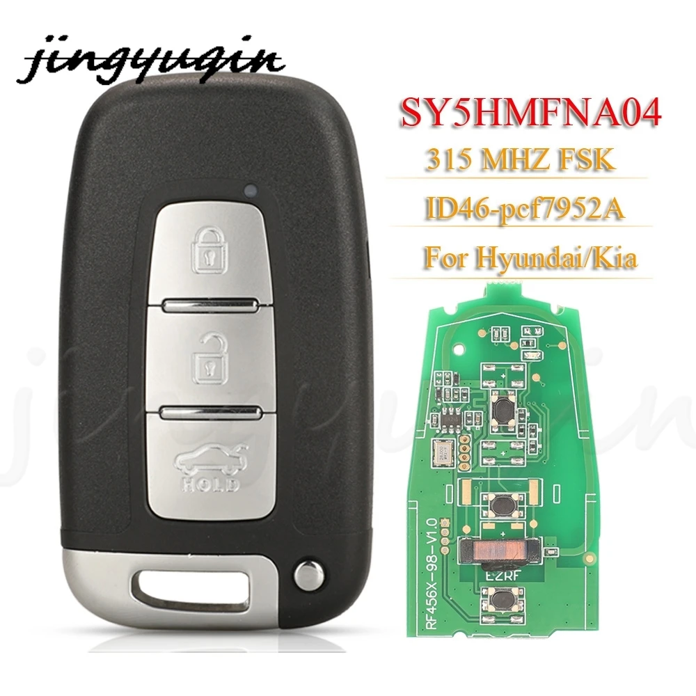 

Jingyuqin SY5HMFNA04 3BNT дистанционный брелок 315 МГц ID46 для Hyundai Accent Sonata Genesis для Kia Optima Forte Borrego Sorento