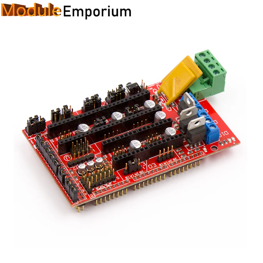 RAMPS 1.4 Control Board Panel Part Motherboard 3D Printers Parts Shield Red Black Controls Ramps1.4 Boards Accessories