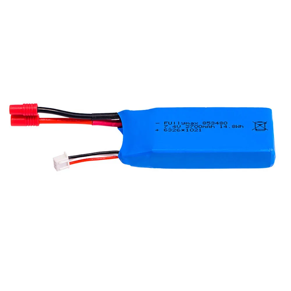 Lipo Battery For Syma X8W x8c X8G X8HC X8HW X8HG HQ899 RC Quadcopter Spare Parts 7.4 V 2700mAh 25C Battery for RC toys accessory