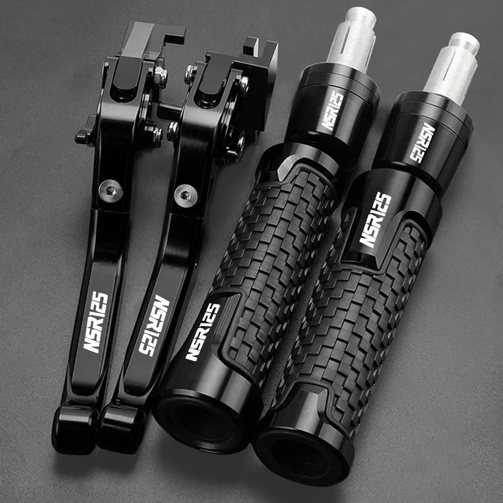 

Motorcycle Accessories Adjustable Folding Brake Clutch Levers Handlebar Handle Grip Ends For HONDA NSR125 NSR 125 1988-1990 1989