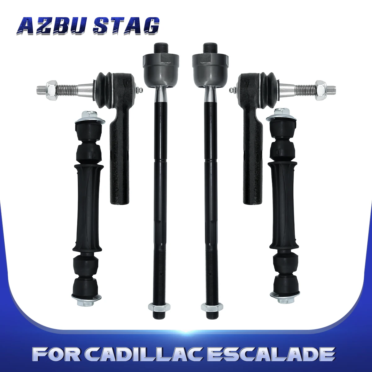 AzbuStag 6Pcs Front Sway Bar End Link Tie Rod for CADILLAC ESCALADE CHEVROLET	SILVERADO 1500 SUBURBAN TAHOE GMC YUKON 2014-2019