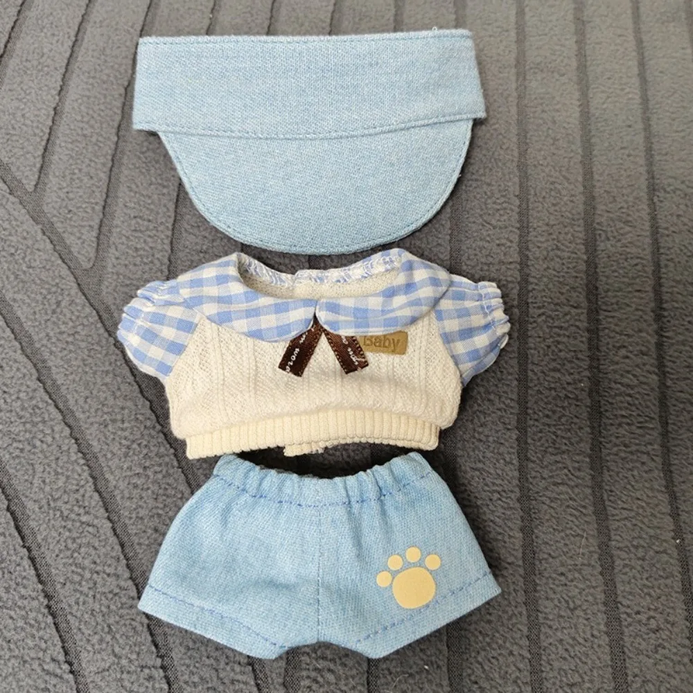 10CM Cotton Doll Clothes Cute Sweater Pant Hat Set Doll Outfit Casual Replacement Clothing Doll Accessories Toys
