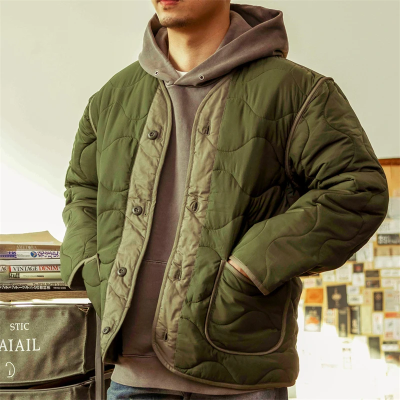 Red Tornado M-65 Liner Jacket Winter Men's Quilted Coat Army Green