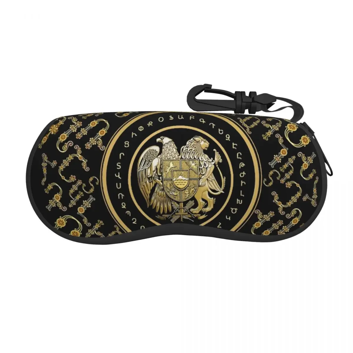 Armenian Coat Of Arms Shell Eyeglasses Case Women Men Cool Alphabet Glasses Case Sunglasses Box Pouch