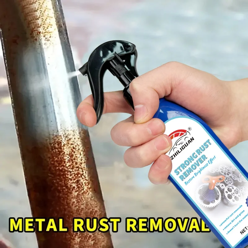 Professional Rust Remover Spray - Fast-Acting Formula Dissolves Stubborn Rust Within Minutes, Safe for Use on Metal Surfaces.