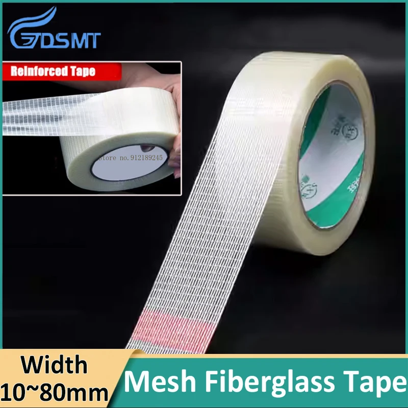 Wear-resistant Fiberglass Adhesive Tape Strong transparent mesh tape for fixing and transporting electrical heavy objects