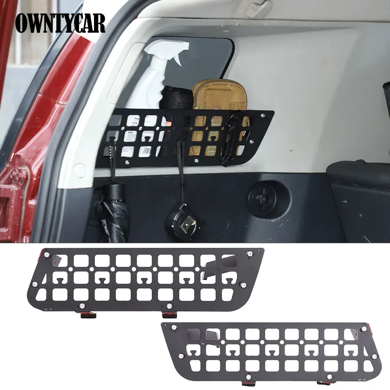 

Для Toyota FJ Cruze 2007-2021 багажник автомобиля из алюминиевого сплава, боковое окно, забор для хранения, полка для хранения, органайзер, подвесной кронштейн