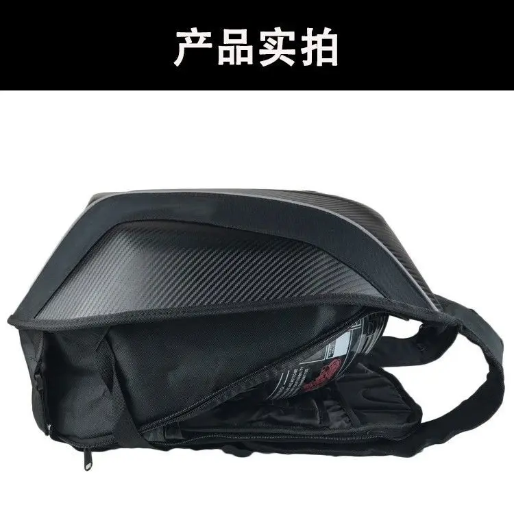 Nowy Wodoodporny Plecak z Włókna Węglowego na Kask Motocyklowy, Bagaż, Motocross, Jazdę, Wyścigi, Podróże, Torba do Przechowywania, Skrzynia, sakwa motocyklowa moto2