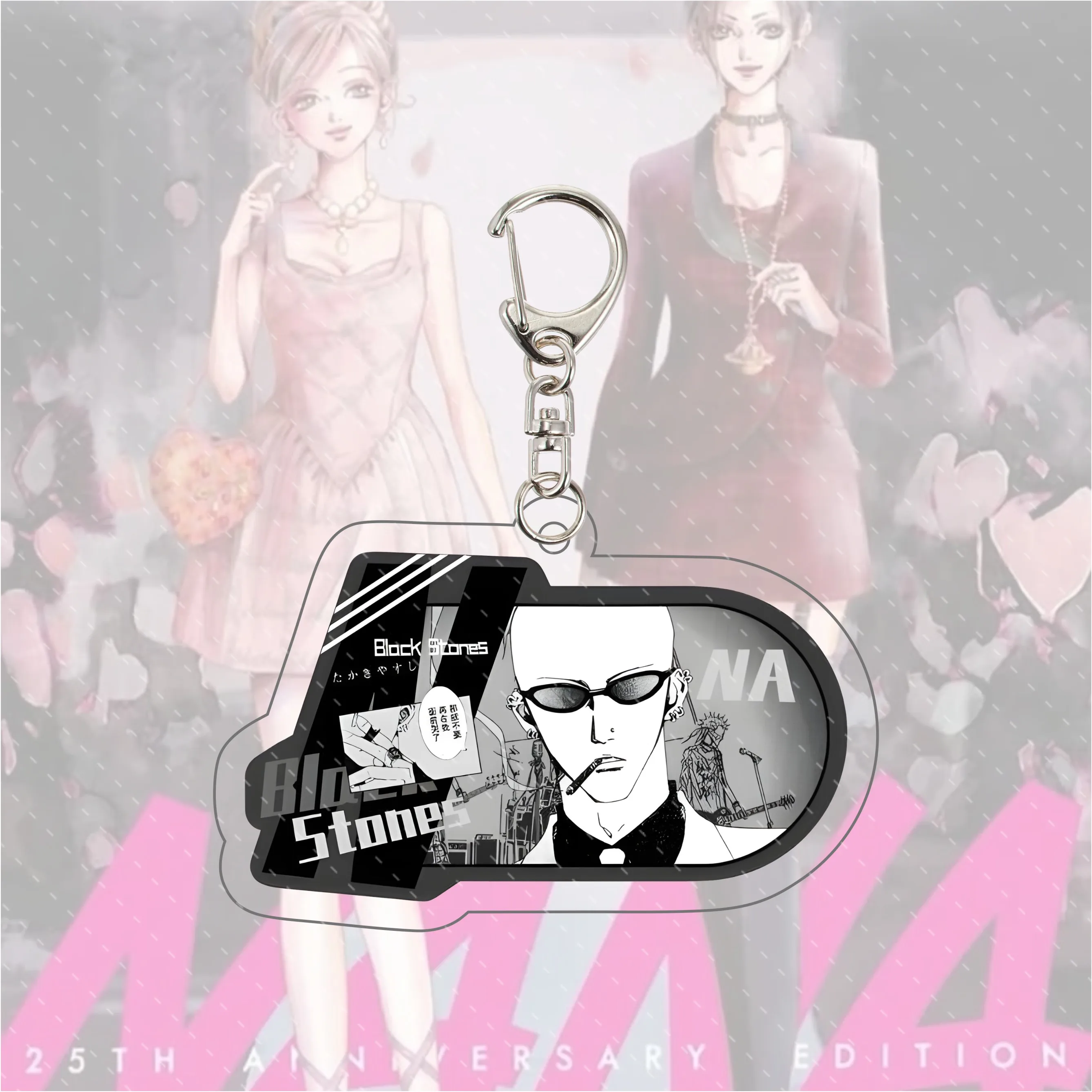 6cm Nana Anime Character Keychain Oosaki Nana Double-Sided Acrylic Key Tag Fan Collectible Gift For Backpacks And Accessories