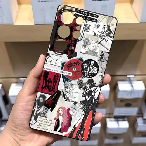 Nana Osaki Anime telefonfodral för Samsung A16 A26 A36 A56 A15 A25 A35 A55 A14 A34 A24 A54 A12 A23 A53Svart softshell 8 best sales Nana-fallet - №7