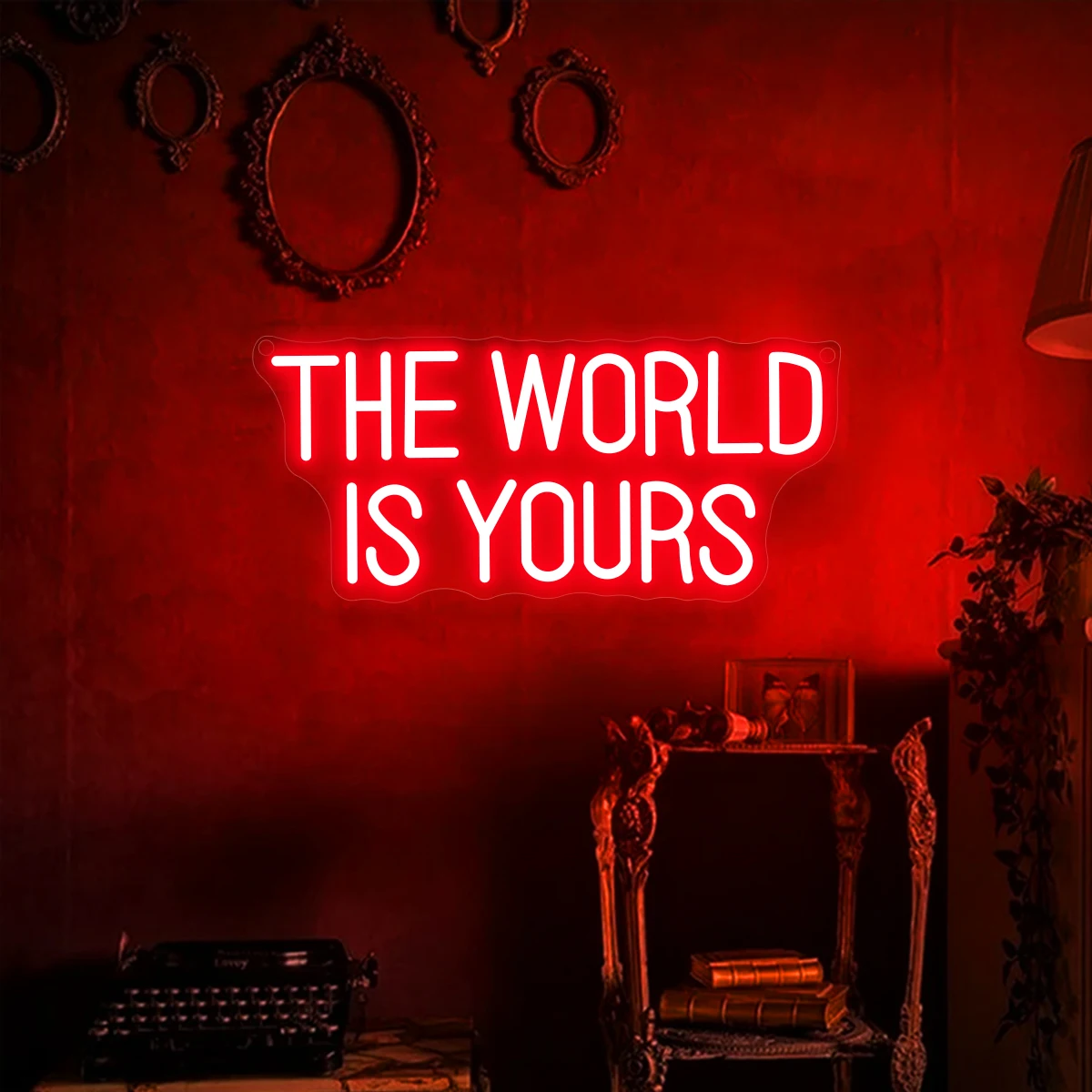 ป้ายนีออนเหมือนผีฮาโลวีน 1 ชิ้น, ขับเคลื่อนด้วย USB, ตกแต่งบรรยากาศฮาโลวีน, เหมาะสําหรับวันฮาโลวีน, ปาร์ตี้, บาร์, ตกแต่งโรงแรม