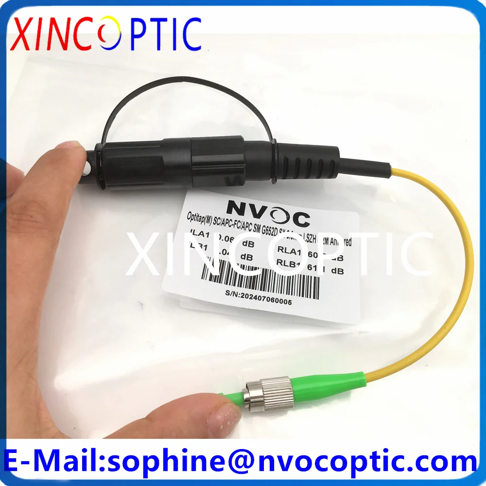 

10Pcs IP67 Waterproof CORN ING Male Mini SC/APC 20CM 3.0mm Yellow Cable To FCAPC OptiTap Connector LSZH Fiber Optic Patch Cord