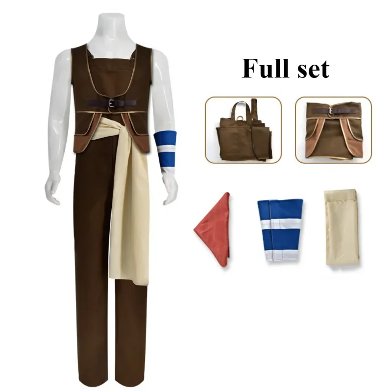 أزياء Usopp TV التأثيرية للبالغين، مجموعة كاملة من ملحقات سترة الحركة المباشرة للأطفال، بدلة لعب الأدوار Kevin Saula لحفلات الهالوين