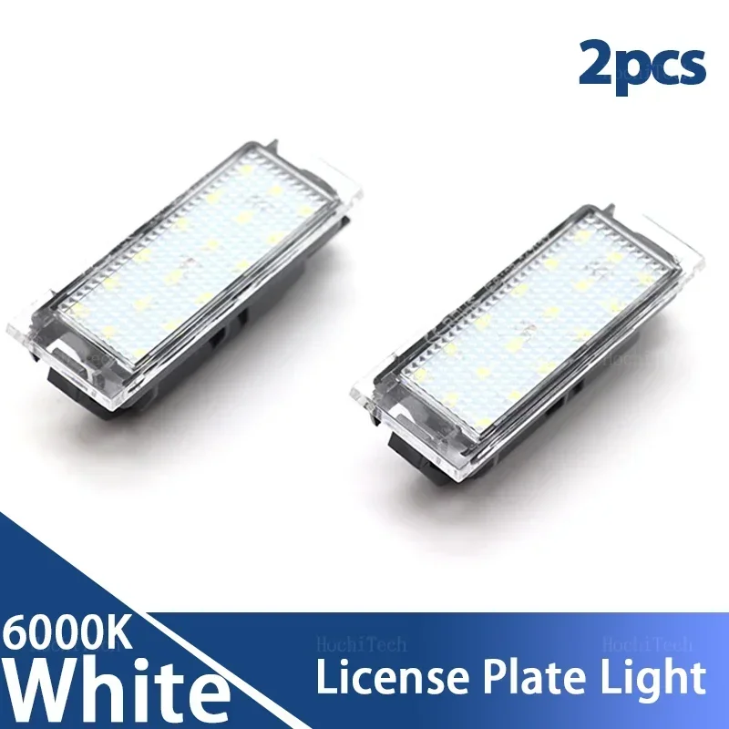 For Renault Clio Laguna 2 Twingo Master Vel Satis 2pcs Car Flashing Canbus Car LED Number License Plate Light