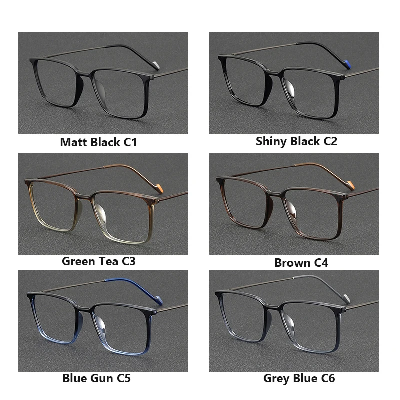 2025 Ultralight Comfortable Men's and Women's Glasses Frame for men Plastic Titanium eyeglasses Frames spectacles full eyewear - Image 5