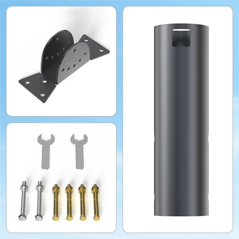 A72T Adjustable Mounting Kit For Starlink V2 Eave Bracket Satellite Support Stand Practical Internet Dish Pole Mount Kit