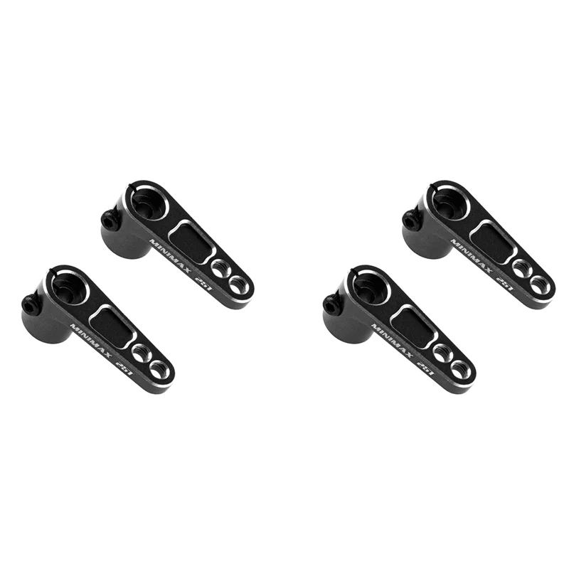4 Uds Metal 25T Servo cuerno Servo brazo Compatible con Futaba Savox Power HD Servo para 1/8 1/10 RC todoterreno Drift Car,2