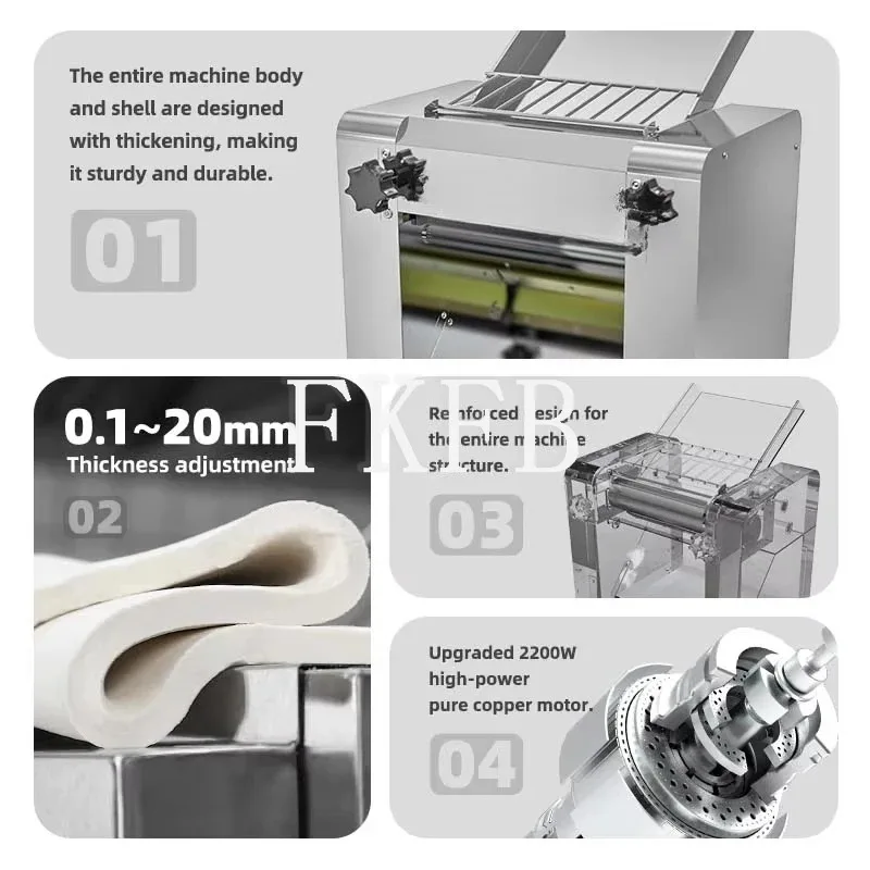 High Performance Dough Press Precise Control of Desktop Dough Press