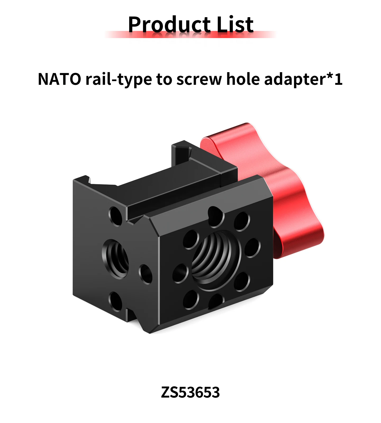 Bgning NATO-Klemme 1/4 3/8 ARRI-Positionierungshalterung für DJI Stabilisator Kamerakäfig Schnellverschluss Mikrofon Monitor Magic Arm Adapter – Detail 8