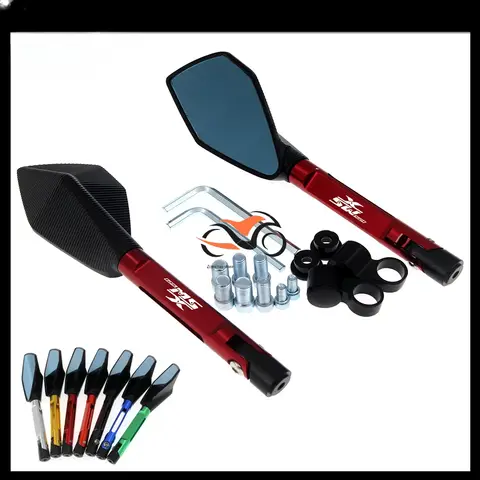 알루미늄 오토바이 핸들 바 후면보기 미러 HONDA GROM MSX 125 2014-2018 2015 2016 2017 MSX125 용 눈부심 방지 미러