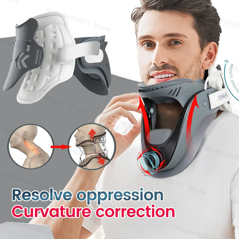 

Traction Device Neck Stretcher Posture Corrector Neck Brace Cervical Stretch Care Neck Support Chiropractic Relief Pain