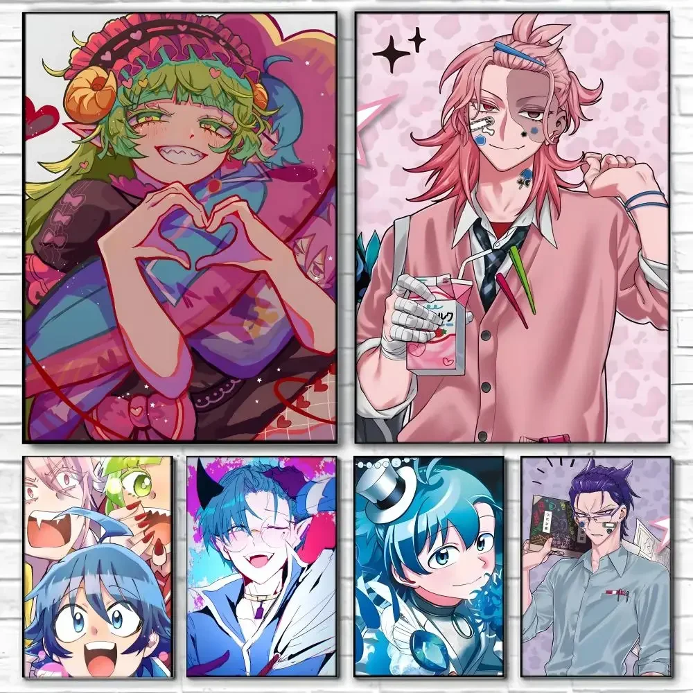Anime I-Iruma Kun Poster Self-adhesive Art Waterproof Paper Sticker Coffee House Bar Room Wall Decor