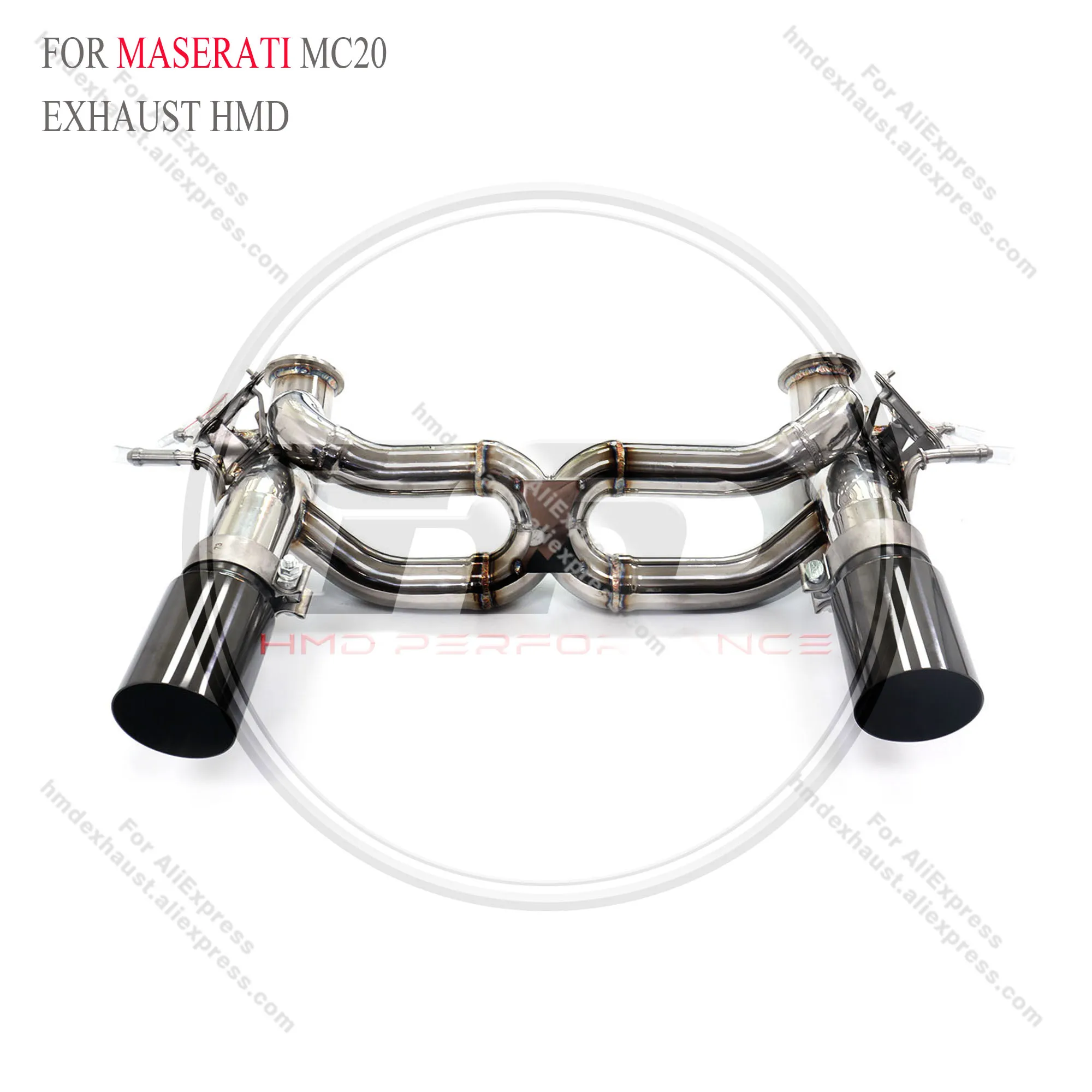 

Stainless steel catback for Maserati MC20 without muffler with valve HMD Exhaust System Performance Quality certification