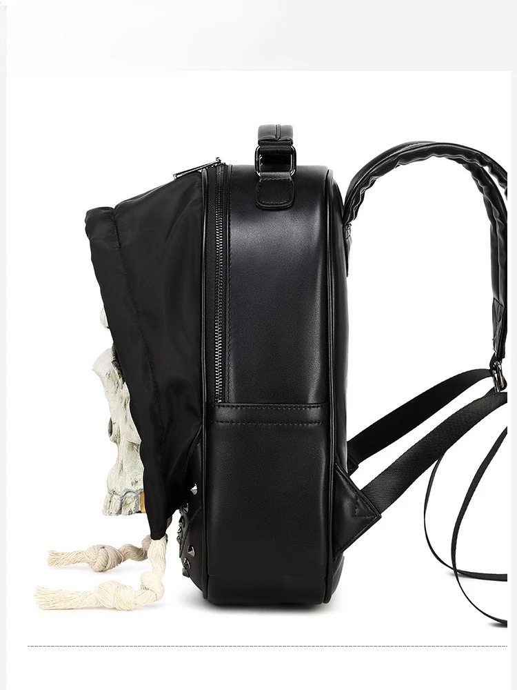 2025 New Japanese Original Dark Punk Black Backpack Y2K Subculture Sweet Cool Girl Large Capacity School Bag for Women