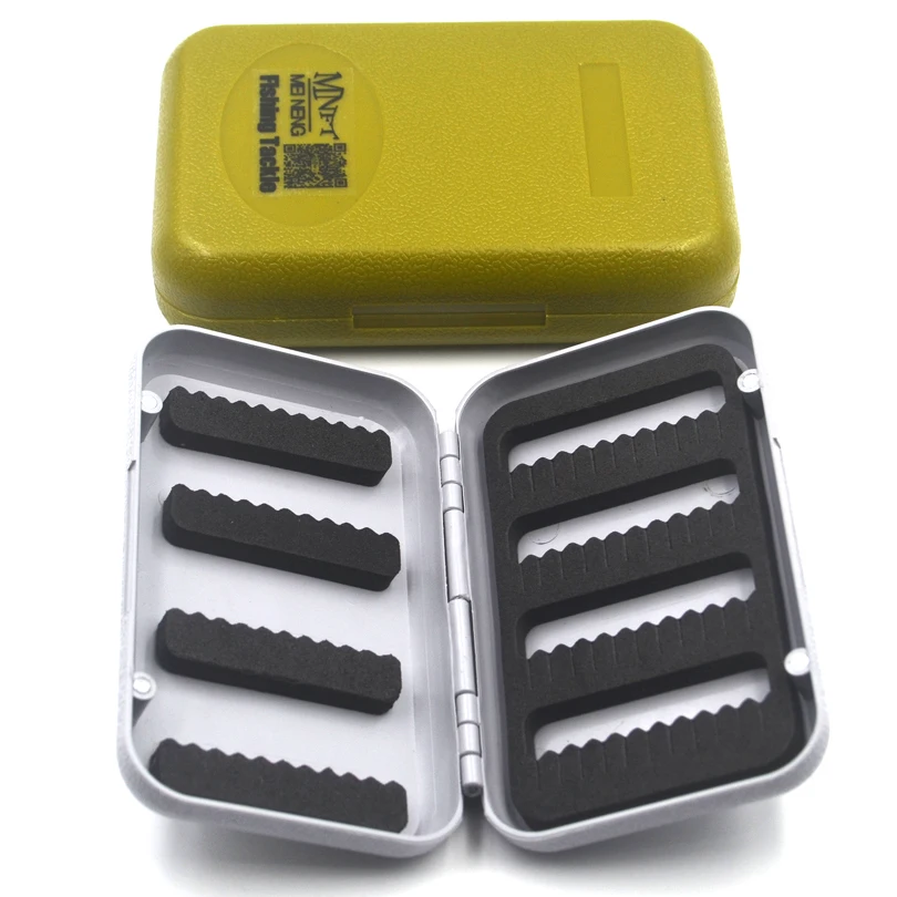 MNFT 1PCS ABS Plastic Foam Fly Fishing Flies Lure Box Fly Tying Artificial Insect Bait Hook Case  Boxes Fish Accessories L S