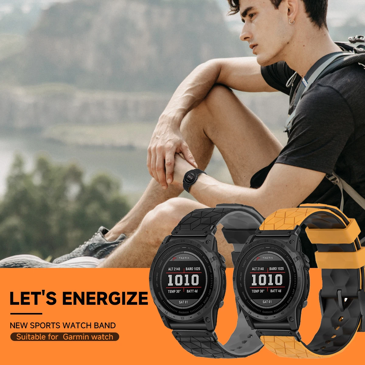 22mm 26mm Strap For Garmin Fenix 8 7X 7 6 6X Pro Epix Pro Gen2 47mm 51mm//Fenix 5X Plus Tactix7 Quick fit Silicone band Bracelet