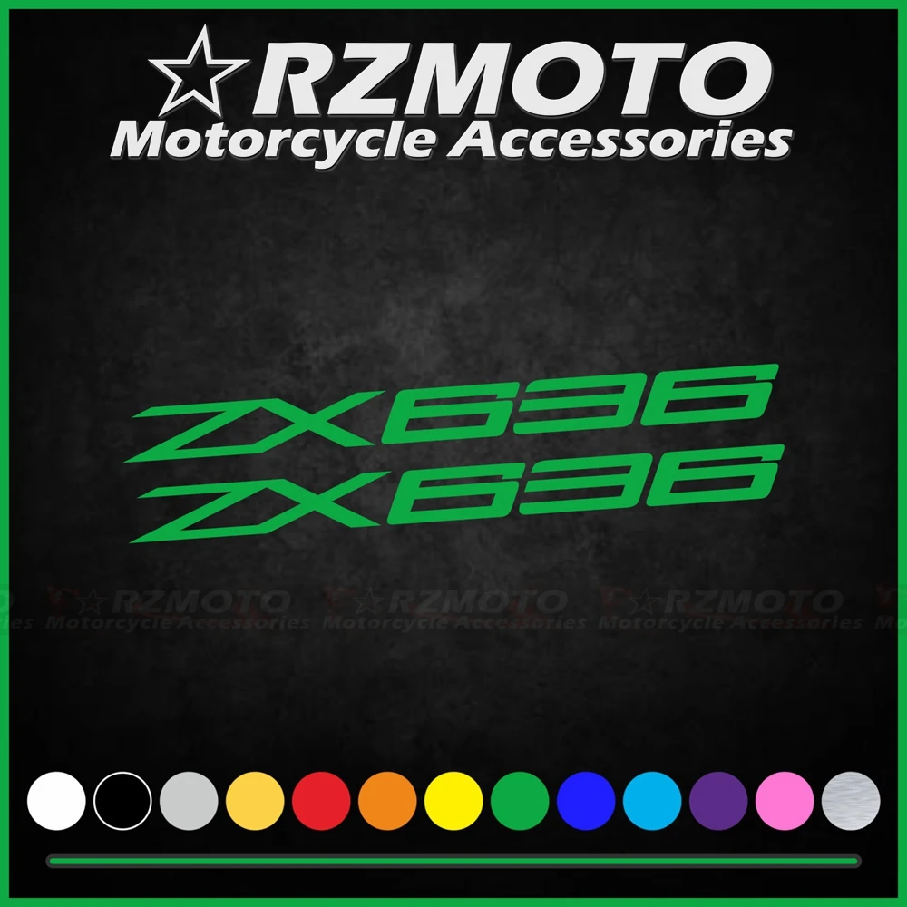 For Kawasaki ZX636 ZX-636 Motorcycle Sticker Car Decoration Fuel Tank Engine Logo Fairing Windshield Helmet Decal