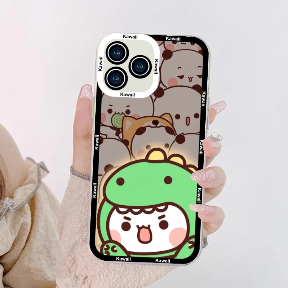 Kawaii DUDU BUBU Phone Case For Samsung S 23 22 21 20 ULTRA PLUS Lite Transparent Shell