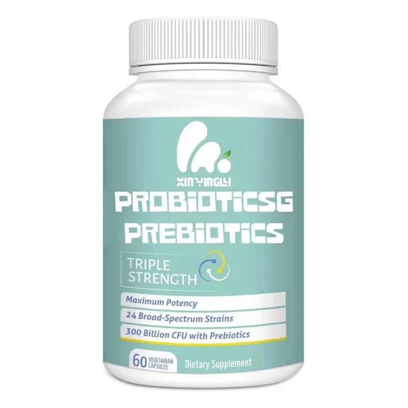 

Probiotics 300 billion CFU capsules, 24 strains, 15 herbal prebiotics mixture, digestive and immune health support