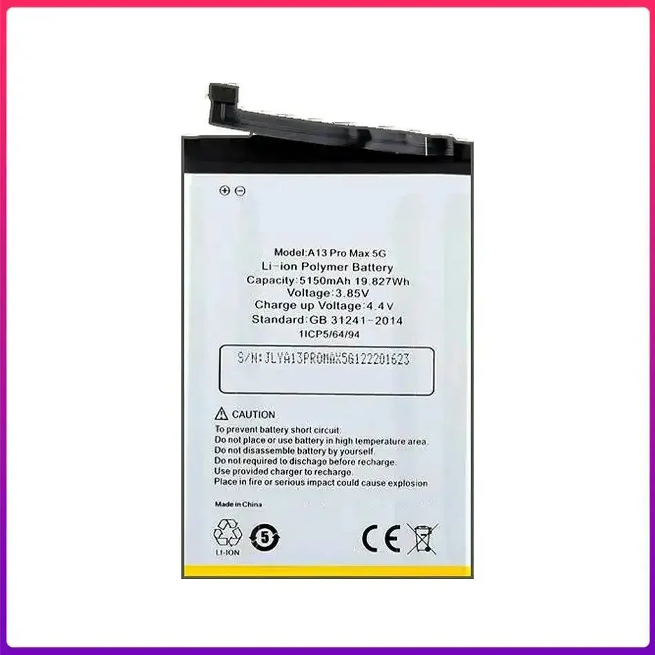 Mobile Phone Battery 5150mAh High Performance For Umidigi Umi A13 Pro Max 5G