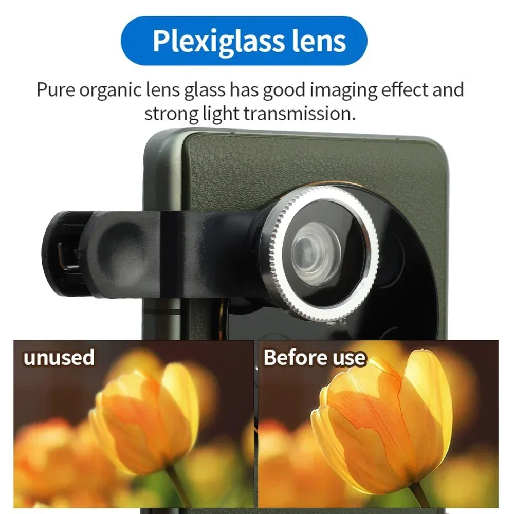 1Set Phone Lens Generic Camera for Smartphone 0.67X Wide Angle Fisheye Lens and Clip Macro Camera Sets For Universal Cell Phone