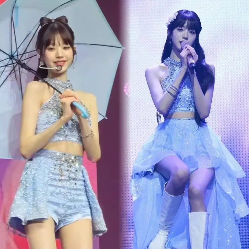 

Ive Girl Zhang ng Eleven Diamond Vest Jazz Dance ow Performance Costume Women's Faion Stage Outfit Chinese Manufacturer