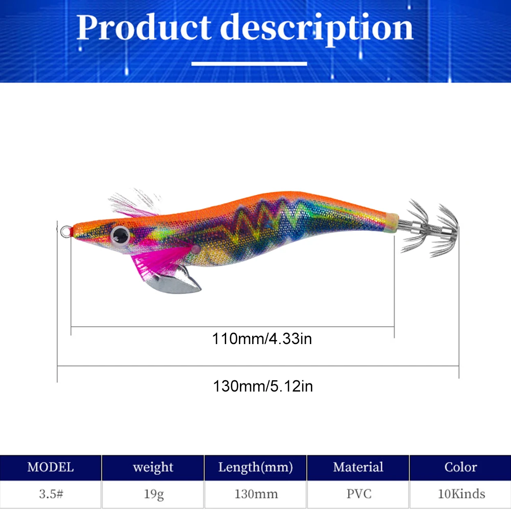 1-30 قطعة الصيد السحر الاصطناعي 19 جرام/13 سنتيمتر مضيئة خطاف صيد على شكل سمكة الصيد الخشب الروبيان إغراء الحبار الحبار الرقص السحر خطاف صيد على شكل سمكة