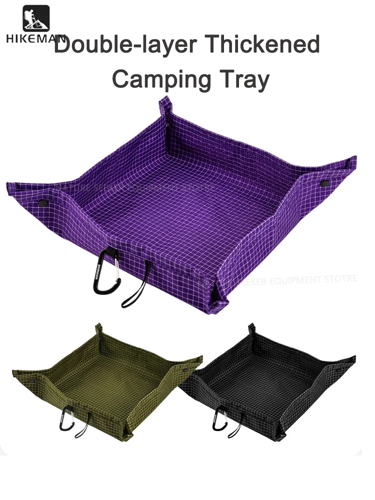 

HIKEMAN Dyneema Folding Storage Tray Waterproof Ultralight Organizer Tray for Outdoor Hiking Camping Thickened Ultra Gear