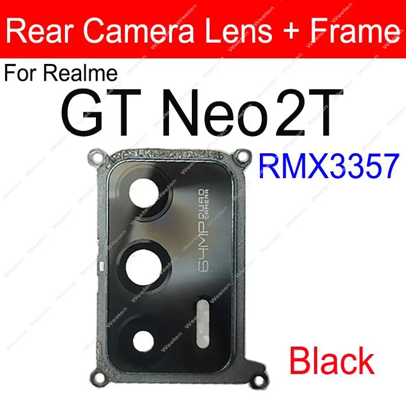 For Realme GT Neo 2 2T Neo Flash GT Master Explorer 5G Rear Camera Glass Lens Cover Back Camera Lens Frame Holder Repair Parts