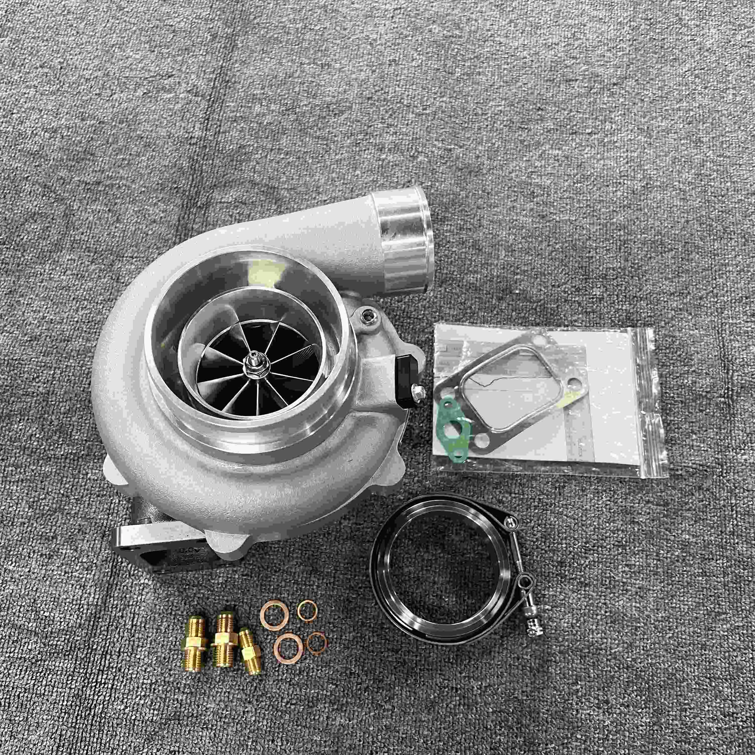 

Racing G35-1050 Turbocharger with AR.83 T3 V Band Turbine Housing Dual Ball Bearing