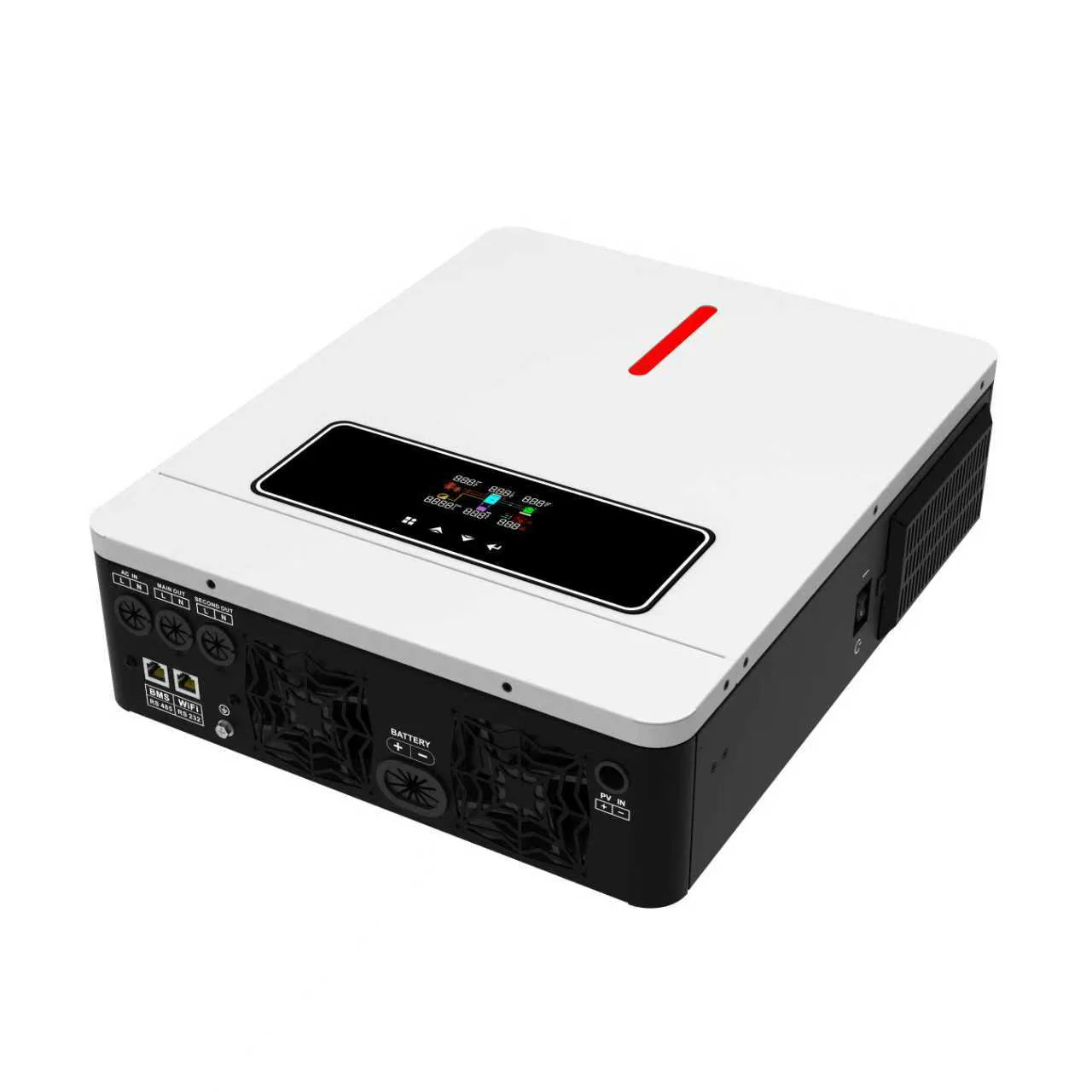 4.3kw موجة جيبية نقية عاكس الطاقة 110 فولت 220 فولت قابل للتعديل للنظام الشمسي المنزلي RV مخزون الولايات المتحدة