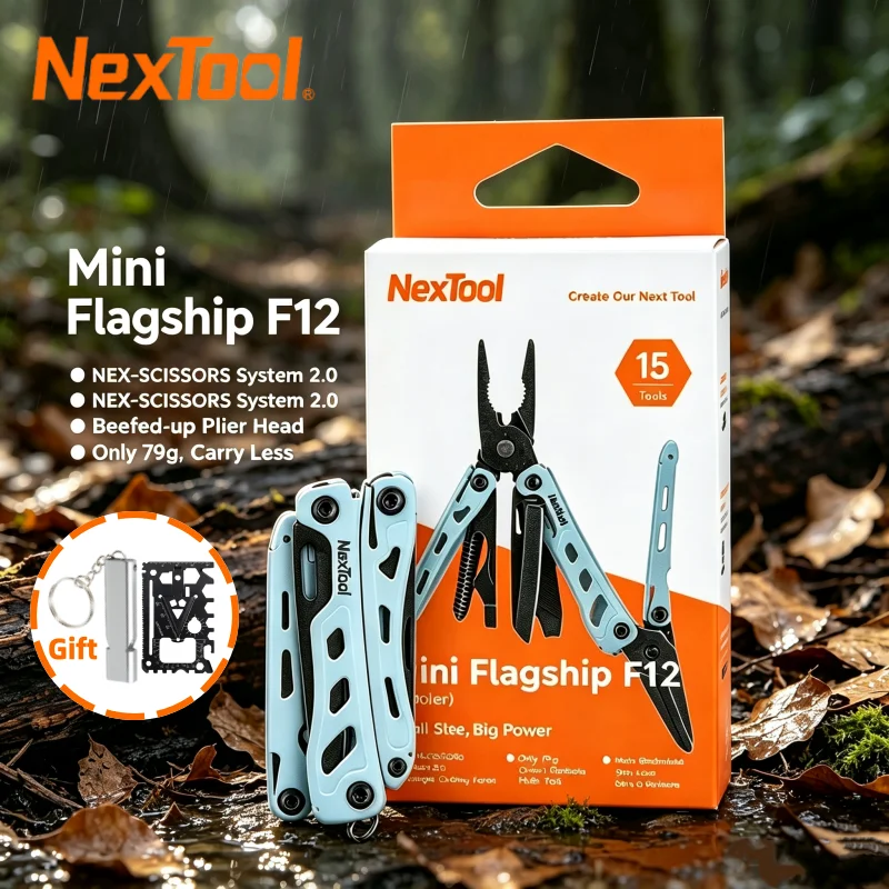 NexTool Mini Flagship F12 15-in-1 Multitool Pliers Folding Tool With Screwdriver Bottle Opener Outdoor EDC Camping Tools