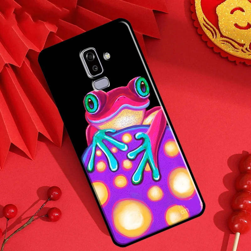 Frong Froggy Art Groovy Hippie Phone Case For Samsung J4 J6 Plus A6 A7 A8 A9 J8 2018 A3 A5 2016 J1 J3 J5 J7 2017 Cover