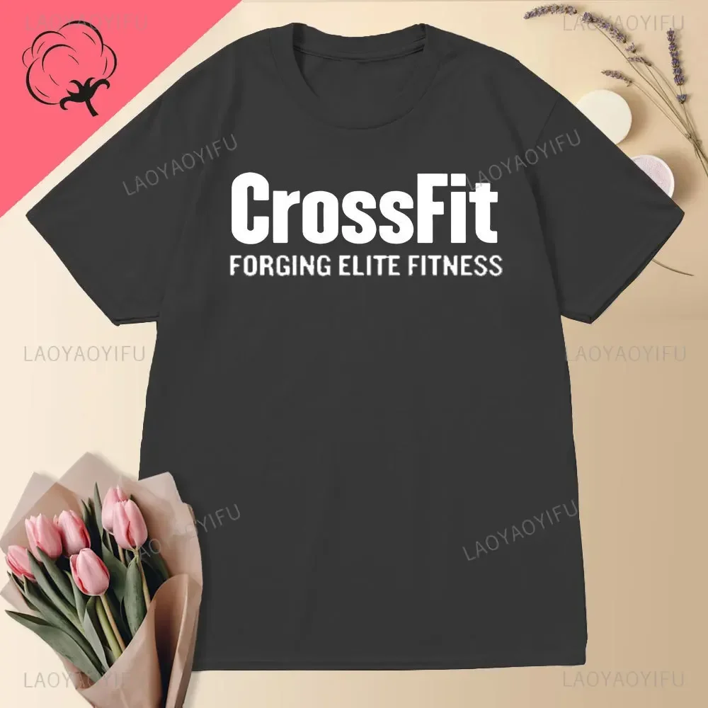 The new summer 2024 Crossfit releases the most suitable black short sleeved Tshirt for women Cool Street Tshirt item for sale