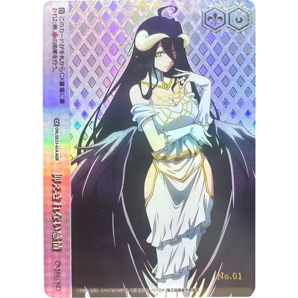 

Коллекционные карты Weiss Schwarz Overlord Albedo, высокое качество, сделай сам, самодельная игра, аниме-карты, подарочная игрушка