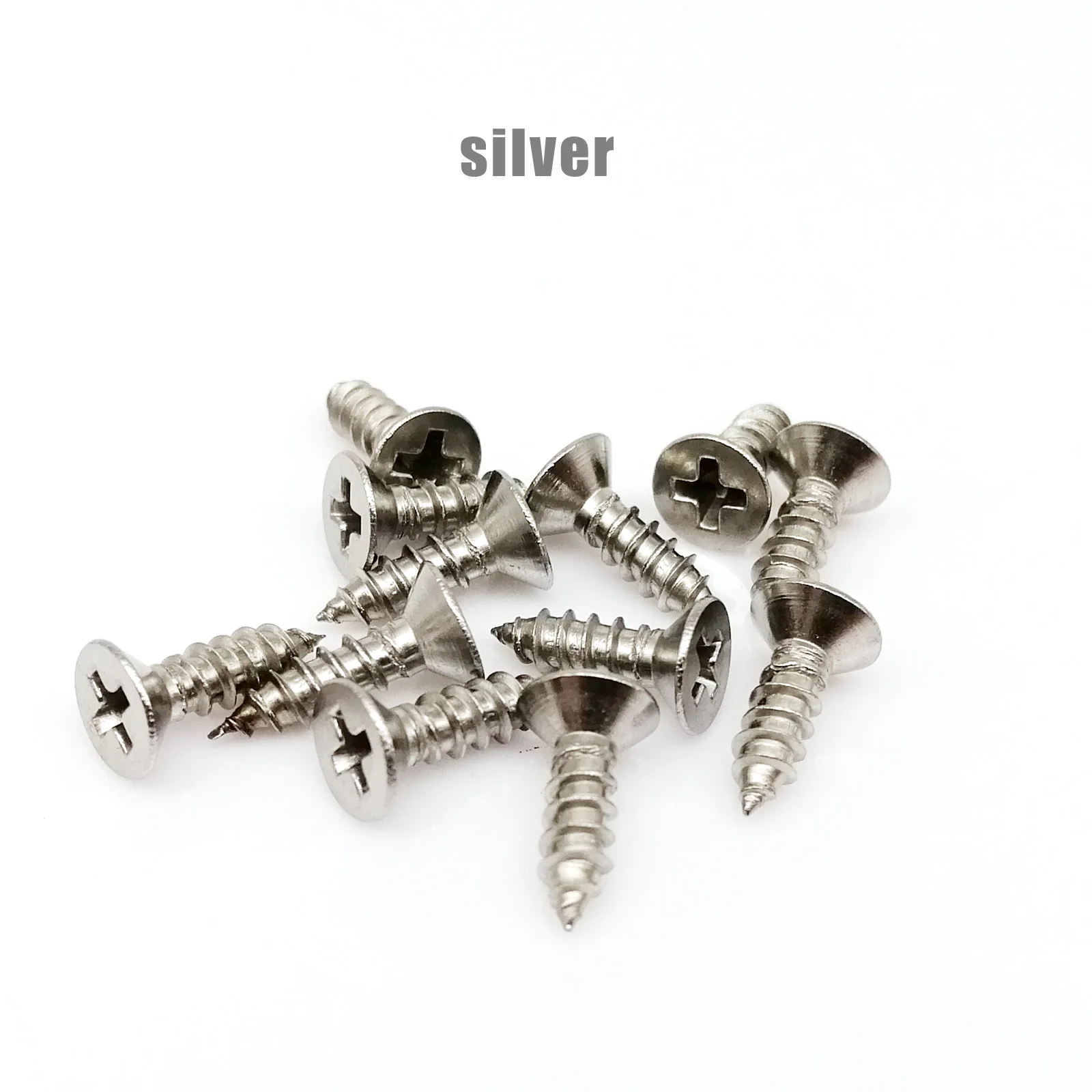 200X M2 M2.6 M3 Mini Small Golden Silver Bronze Black Steel Phillips Flat Countersunk Head Self Tapping Screw For Wood Box Hinge