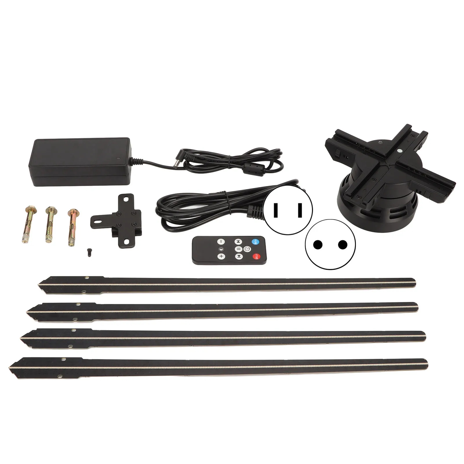 

Портативная 3D-голографическая рекламная машина, вентилятор 1600P, 4 листа, 1024, светодиодные бусины, диаметр 85 см, голографический светодиодный вентилятор, проектор